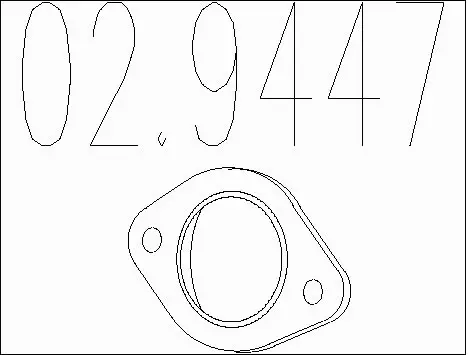 Gasket, exhaust pipe (02.9447)