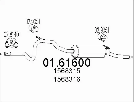 Rear Muffler (01.61600)