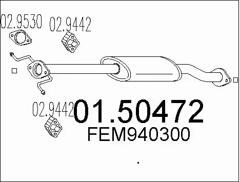 Centre Muffler (01.50472)