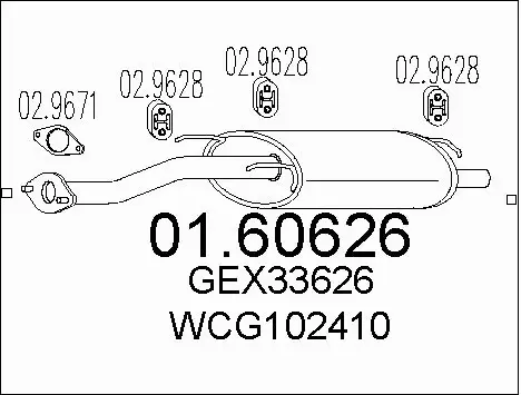 Rear Muffler (01.60626)