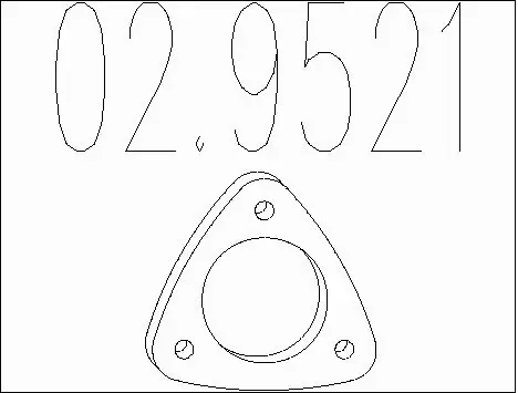Gasket, exhaust pipe (02.9521)