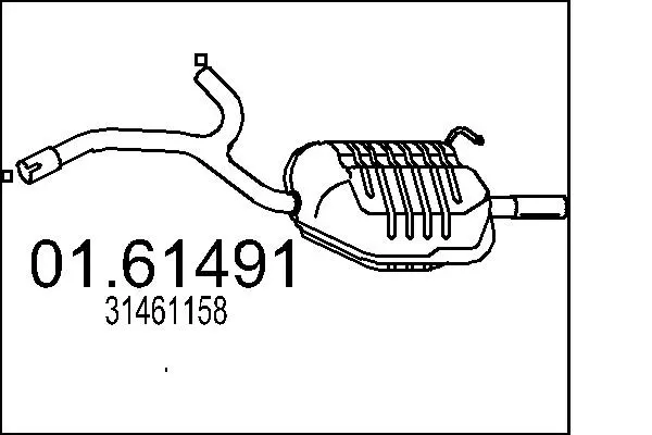 Rear Muffler (01.61491)