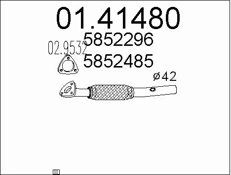 Exhaust Pipe (01.41480)