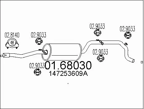 Rear Muffler (01.68030)