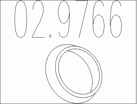 Seal Ring, exhaust pipe (02.9766)