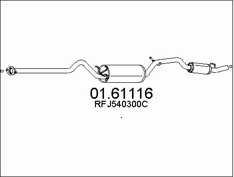 Rear Muffler (01.61116)