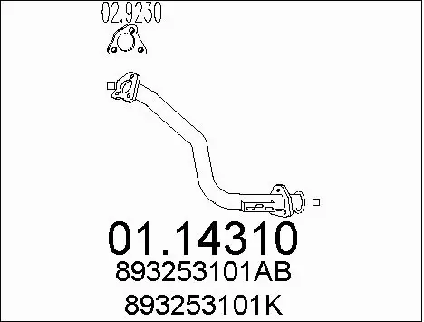 Exhaust Pipe (01.14310)