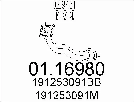 Exhaust Pipe (01.16980)