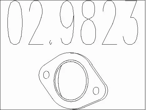 Gasket, exhaust pipe (02.9823)