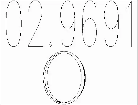 Seal Ring, exhaust pipe (02.9691)