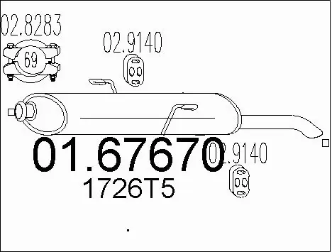 Rear Muffler (01.67670)