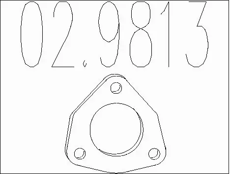Gasket, exhaust pipe (02.9813)