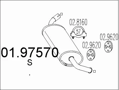 Rear Muffler (01.97570)
