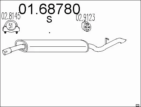 Rear Muffler (01.68780)