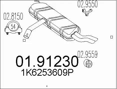 Rear Muffler (01.91230)