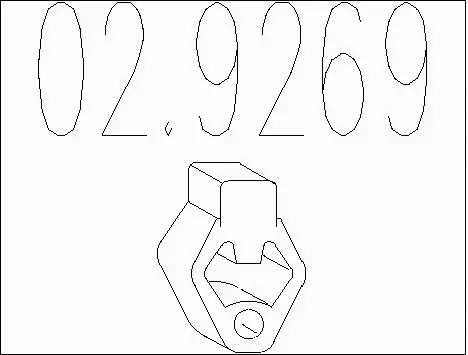 Rubber Buffer, muffler (02.9269)