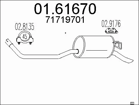 Rear Muffler (01.61670)