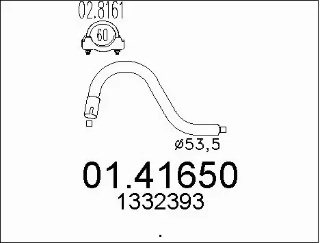 Exhaust Pipe (01.41650)