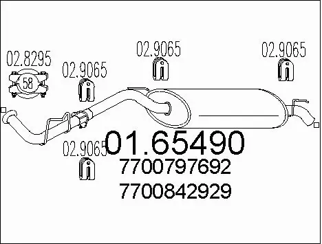 Rear Muffler (01.65490)