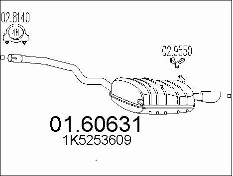 Rear Muffler (01.60631)