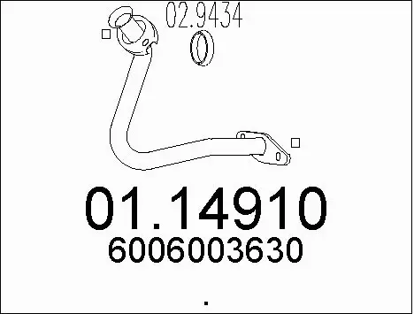 Exhaust Pipe (01.14910)
