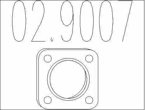 Gasket, exhaust pipe (02.9007)