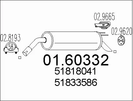 Rear Muffler (01.60332)