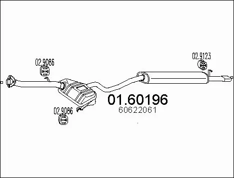 Rear Muffler (01.60196)