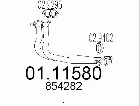 Exhaust Pipe (01.11580)