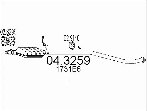 Catalytic Converter (04.3259)
