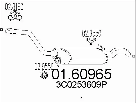 Rear Muffler (01.60965)