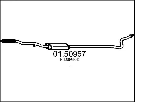 Centre Muffler (01.50957)