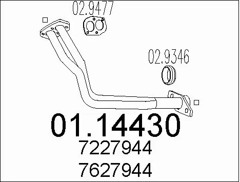 Exhaust Pipe (01.14430)