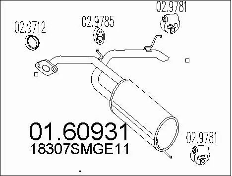 Rear Muffler (01.60931)