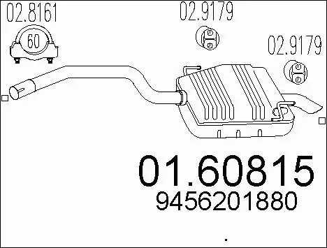 Rear Muffler (01.60815)