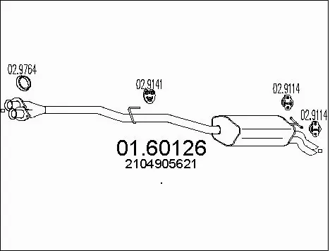 Rear Muffler (01.60126)