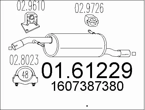 Rear Muffler (01.61229)