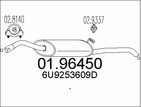 Rear Muffler (01.96450)