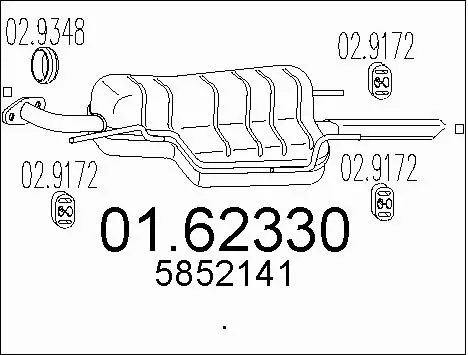 Rear Muffler (01.62330)