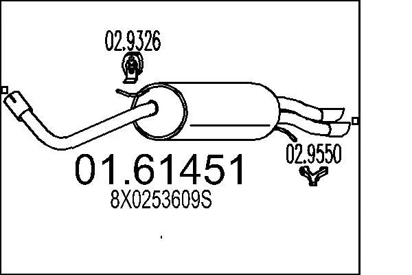 Rear Muffler (01.61451)