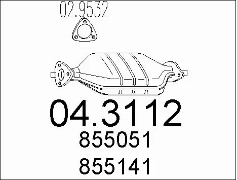 Catalytic Converter (04.3112)