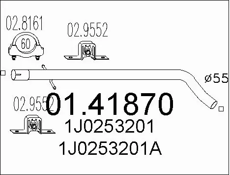 Exhaust Pipe (01.41870)