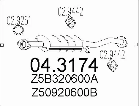 Catalytic Converter (04.3174)
