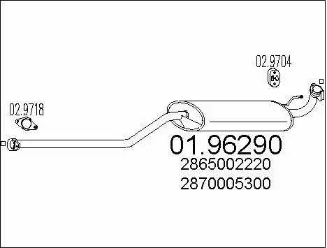 Rear Muffler (01.96290)