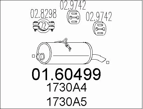 Rear Muffler (01.60499)