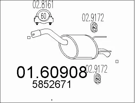 Rear Muffler (01.60908)