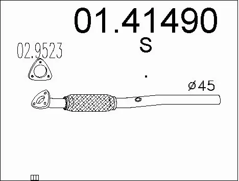 Exhaust Pipe (01.41490)