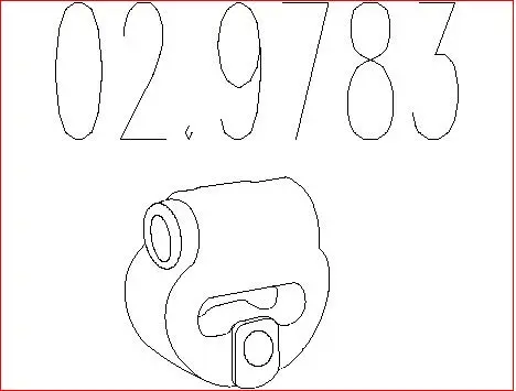 Rubber Buffer, muffler (02.9783)