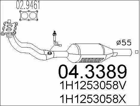 Catalytic Converter (04.3389)