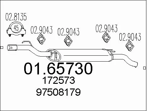 Rear Muffler (01.65730)
